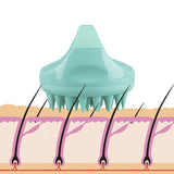 Silicone Head Body Scalp Massage Brush Soap Shampoo Brush Hair Washing Comb Shower Body Brush Bath SPA Slimming Massager Brushes