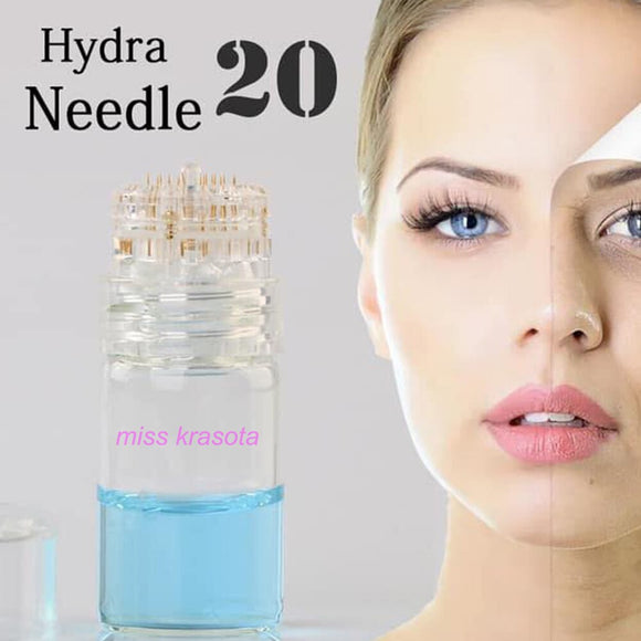 Hydra Needle 20 pins Titanium Micro Needle Skin Care Meso Derma Stamp Roller Device