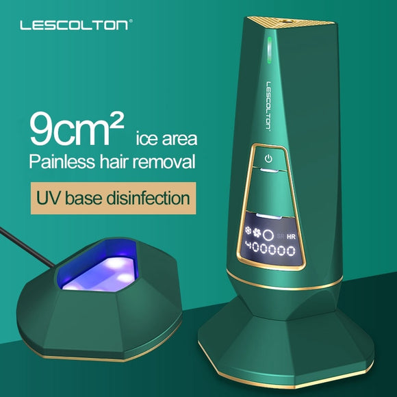 Lescolton T015C IPL Cooling Hair Epilator with UV Sterilization Base Laser Hair Removal Machine Women Men Depiladora Laser